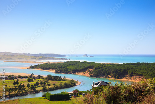 River Pas mouth, Cantabrian sea photo