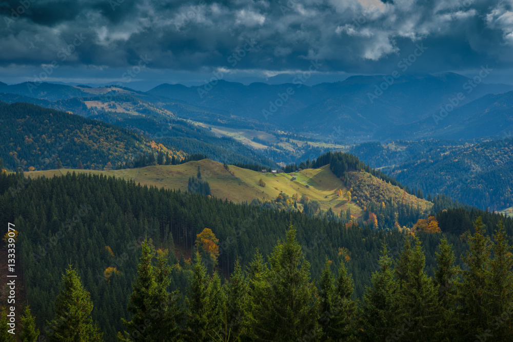 Autumn  in Carpathian mountains