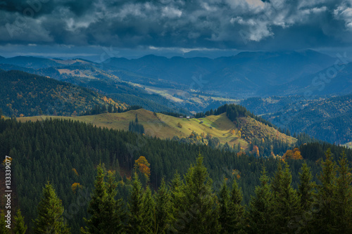 Autumn in Carpathian mountains