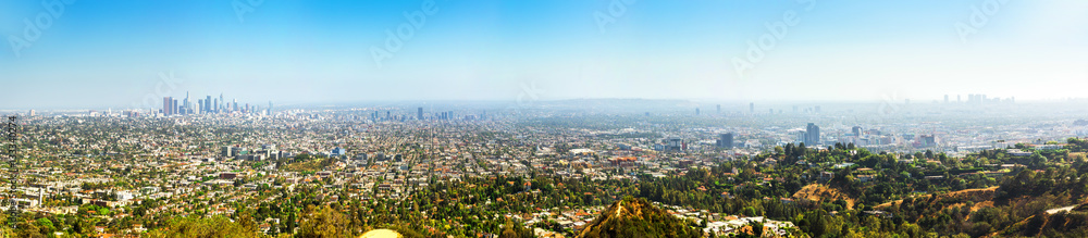 Fototapeta premium Skyline, Los Angeles panorama