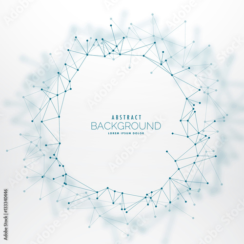 abstract geometric background with array lines and dots connecti