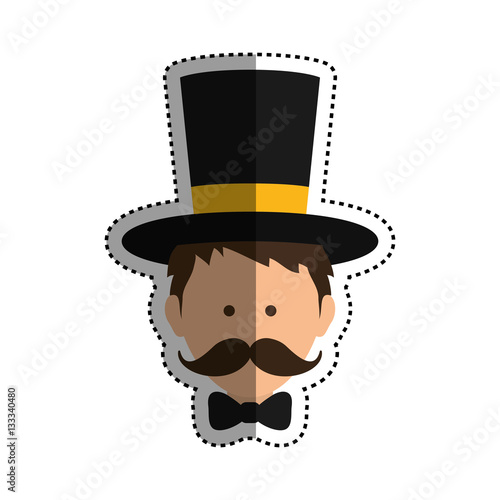 Circus tamer cartoon icon vector illustration graphic design