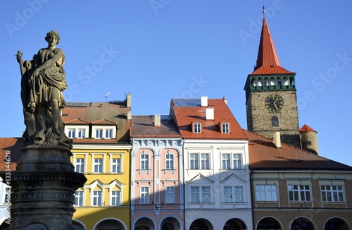Foto Architecture from Jicin and blue sky