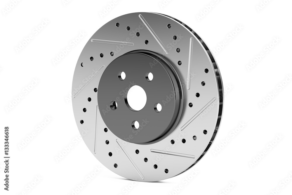 Car disc brake rotor, 3D rendering Car disc brake rotor, 3D rendering