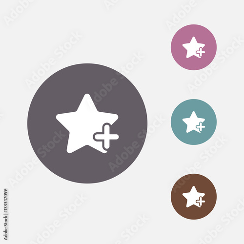 add favorite icon vector