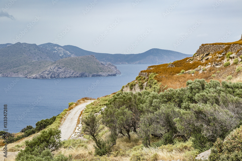 Countryside of the Cyclades Island Milos Greece