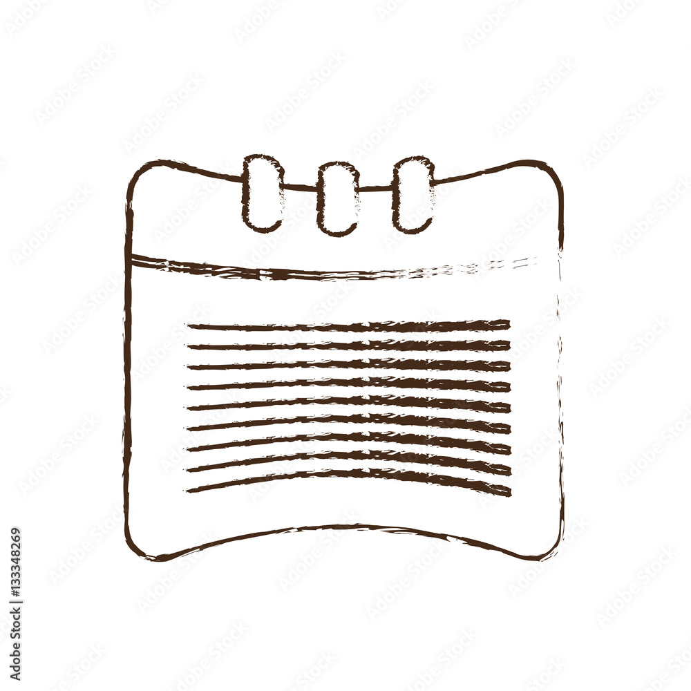 sketch draw calendar date month plan vector illustration eps 10 Stock ...
