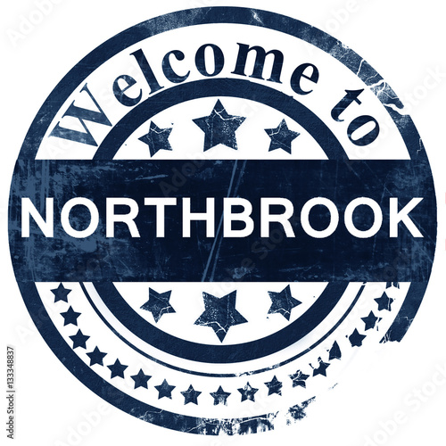 northbrook stamp on white background photo