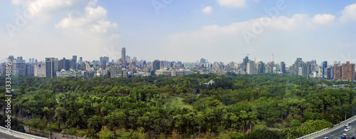 Daan Forest Park and Taipei cityscape © Kit Leong