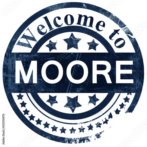 moore stamp on white background photo
