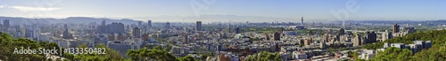 Aerial view of Taipei cityscape