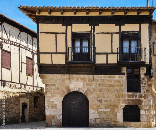 Spanish popular architecture, Gumiel de Izán, Burgos, Spain photo