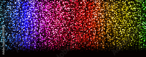 Colorful bokeh blur background panorama