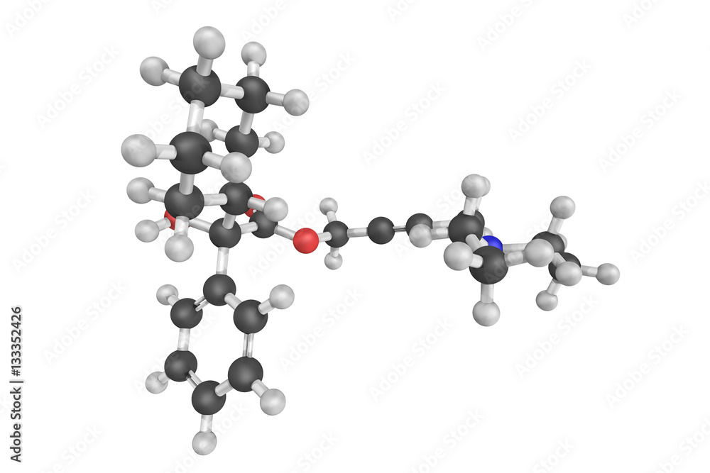 Oxybutynin, an anticholinergic medication used to relieve urinar Oxybutynin, an anticholinergic medication used to relieve urinar