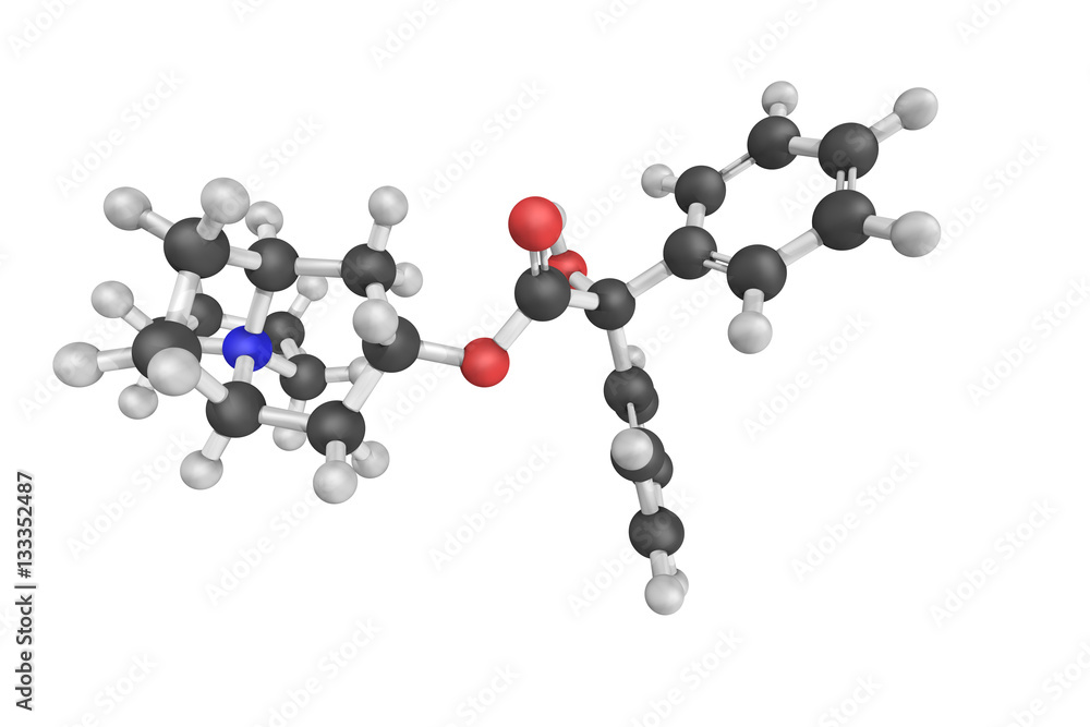 Trospium chloride, used to treat overactive bladder. It doesn't Trospium chloride, used to treat overactive bladder. It doesn't