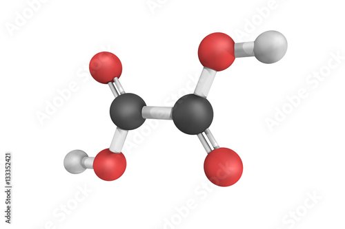 Fotografia Oxalic acid, a colorless crystalline solid that forms a colorles