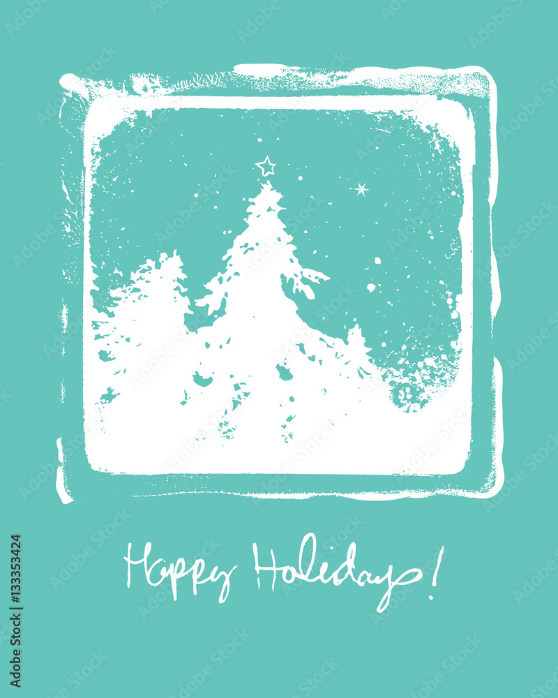 Happy Holidays ! Non Denominational holiday card design. Atheist