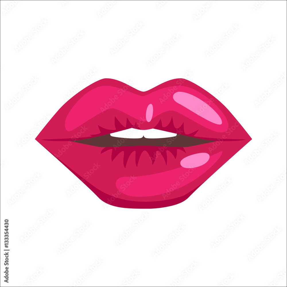 Woman lips vector illustration. Woman lips vector illustration.