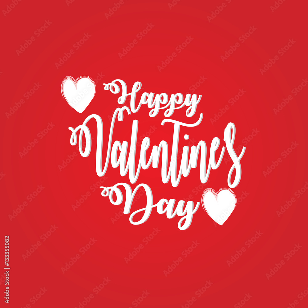 Valentines day lettering background Valentines day lettering background