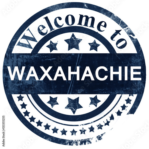 waxahachie stamp on white background photo