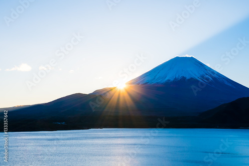 富士山と本栖湖