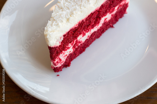 Red velvet slice of cake