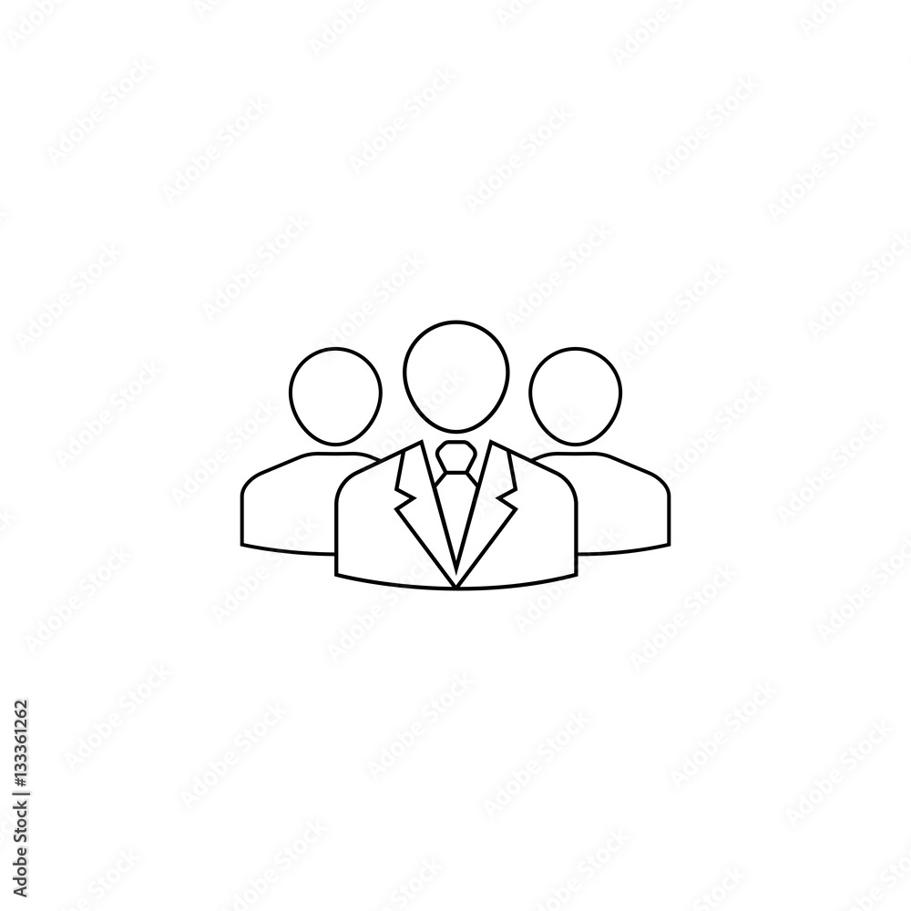 Team Leader line icon, people, vector graphics, a linear pattern on a white background, eps 10. Team Leader line icon, people, vector graphics, a linear pattern on a white background, eps 10.