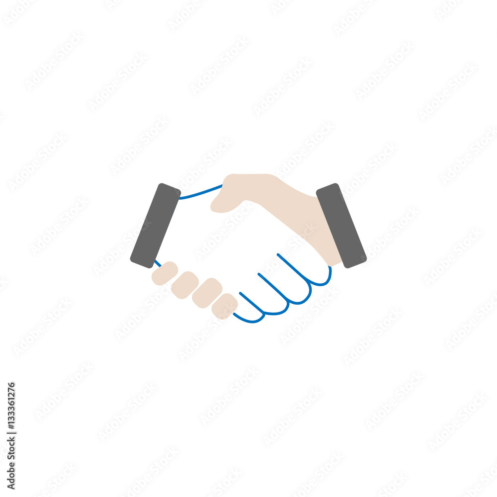 Business handshake solid icon, deal agreement, vector graphics, a colorful linear pattern on a white background, eps 10. Business handshake solid icon, deal agreement, vector graphics, a colorful linear pattern on a white background, eps 10.