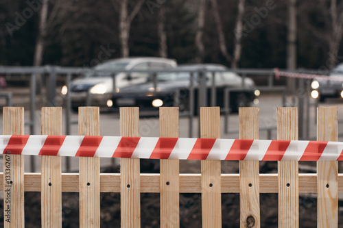 Emergency fence.