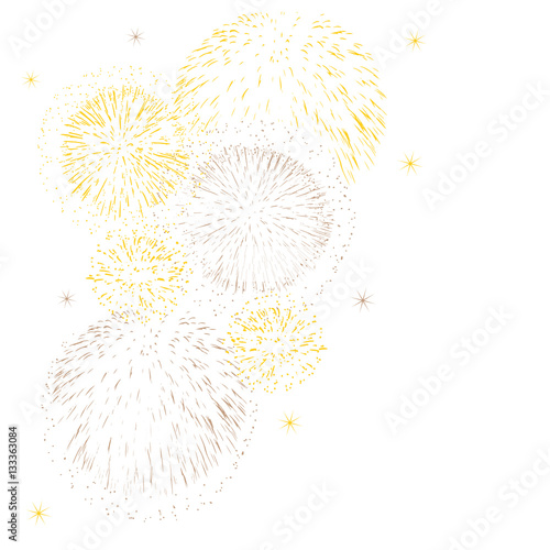 feu d'artifice fête illustration