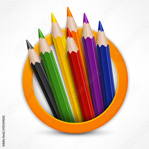 Circle pencil logo