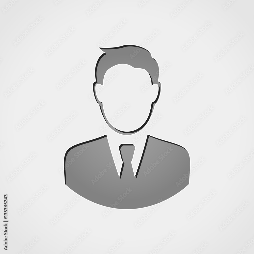 businessman grey icon businessman grey icon