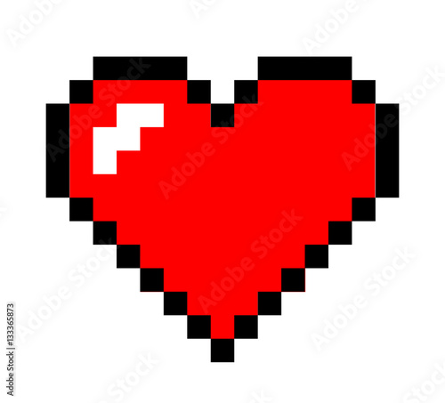 pixel art heart