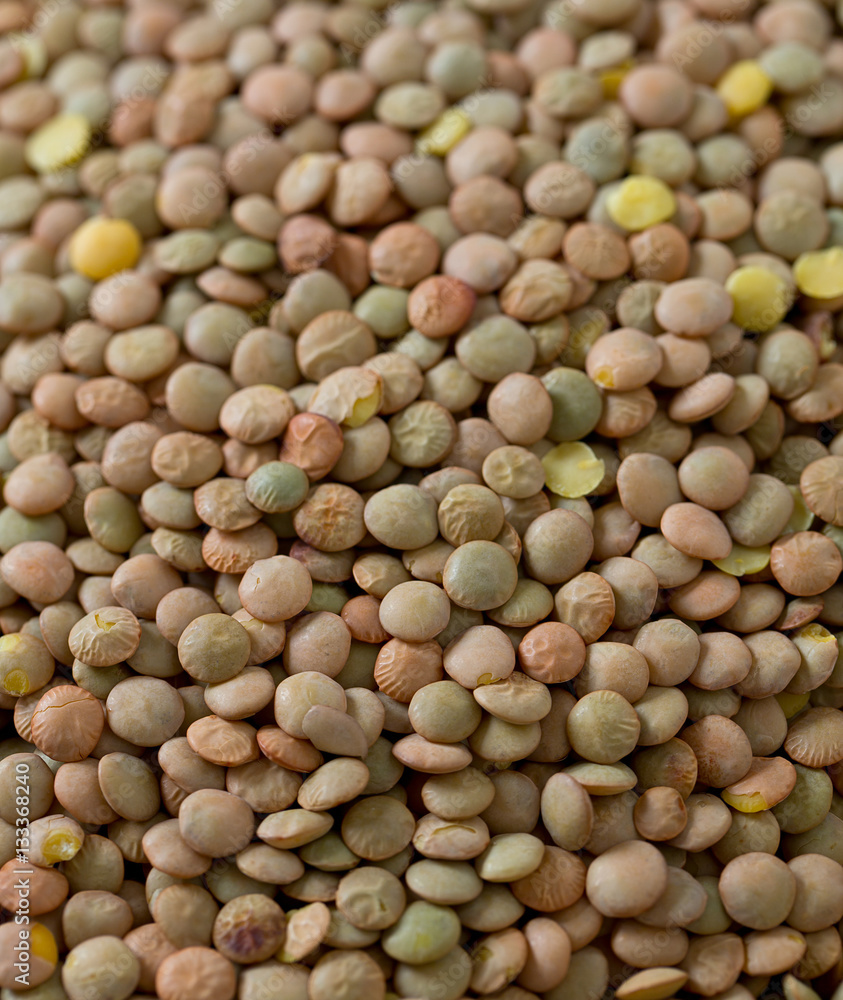lentils on wooden surface lentils on wooden surface