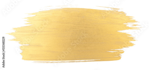 Gold watercolor texture brush stroke