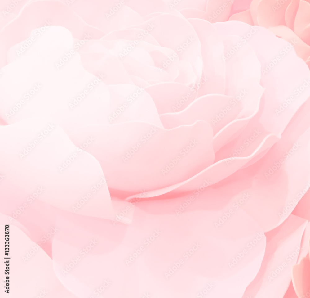 Obraz premium sweet color roses flower in pastel tone with blurred style for background pattern texture