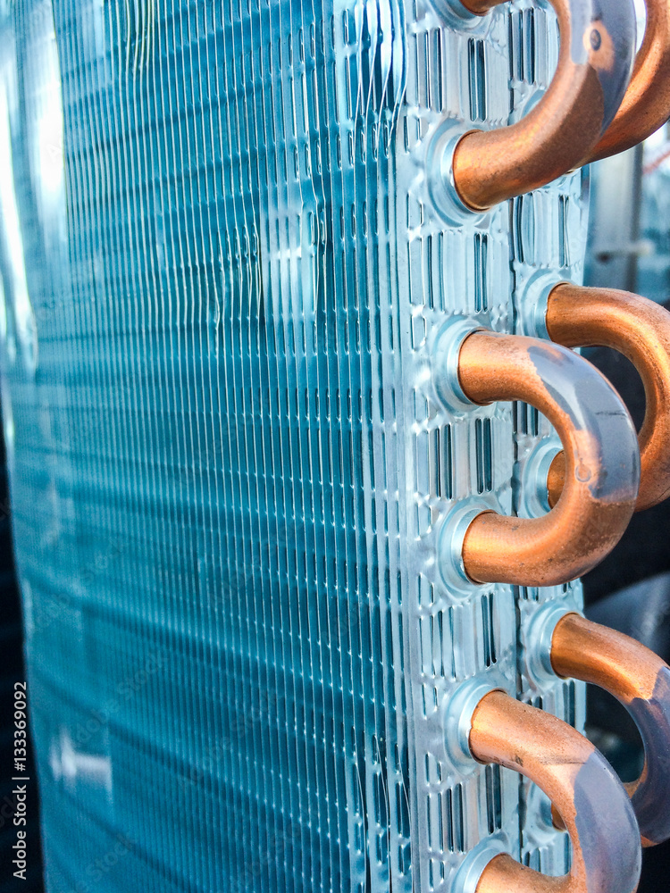 Condenser unit used in central air conditioning systems heat