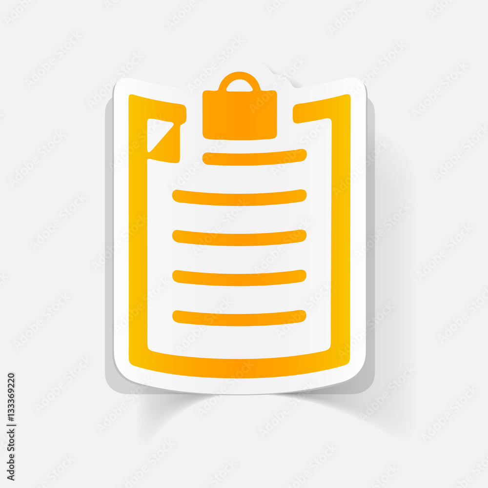 realistic design element: clipboard realistic design element: clipboard