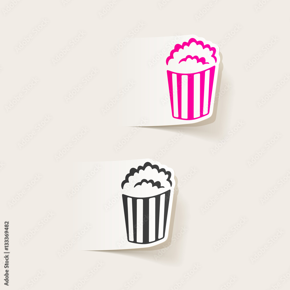 realistic design element: popcorn realistic design element: popcorn