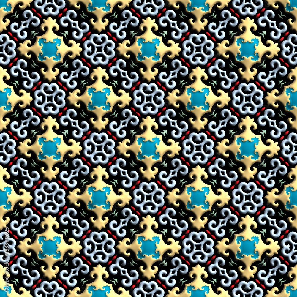 3D rendering of plastic background tile 3D rendering of plastic background tile
