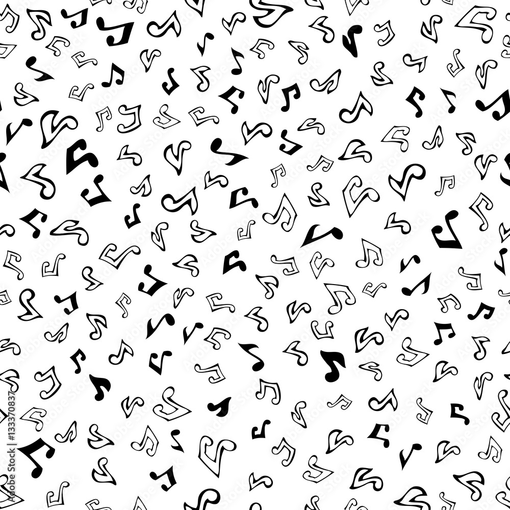 Vector seamless music pattern. Vector seamless music pattern.