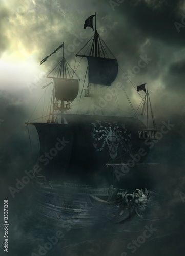 Dekoracja na wymiar  sea-ghost-legends-pirate-ship