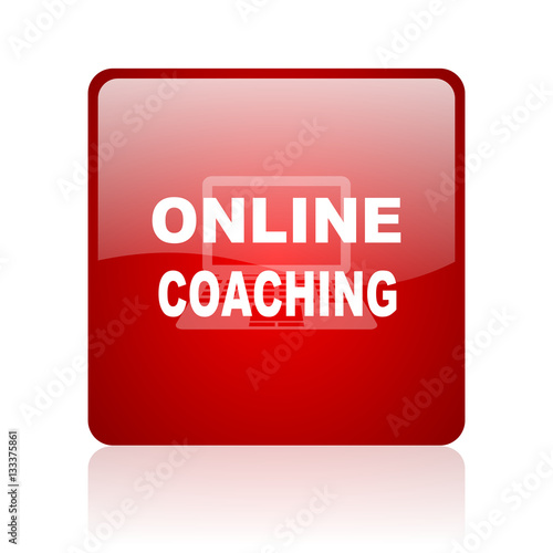 online coaching blue bubble icon