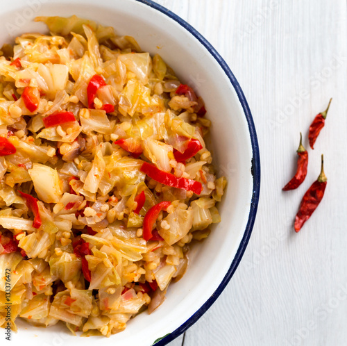 Cabbage stew, Turkish Food (Zeytinyagli kapuska) photo