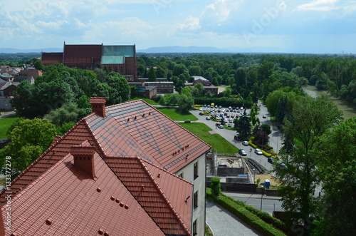 Oświęcim latem-widok z lotu ptaka/Oswiecim in summer-aerial view, Lesser Pola...