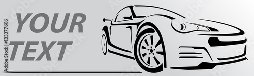 Car Logo Abstract Lines Vector. Vector illustration