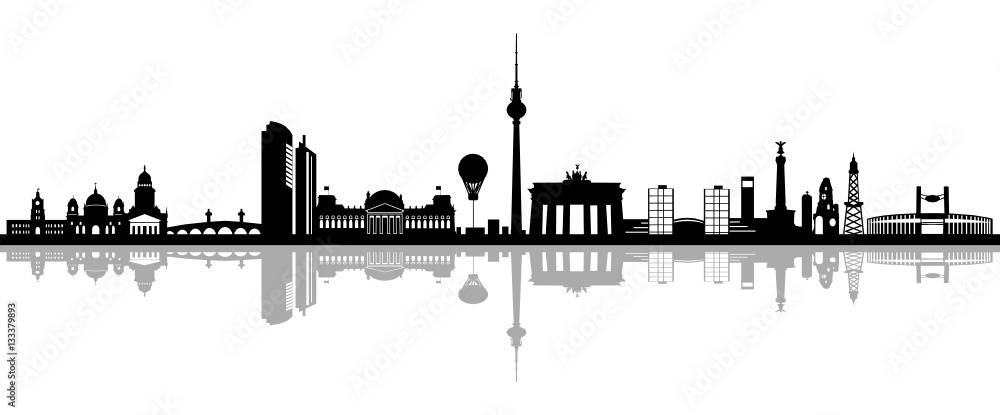 Naklejka premium Skyline Berlin