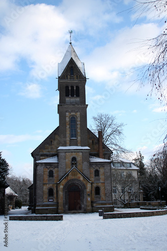 Eine Klosterkapelle im Winter