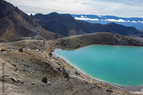 Emerald lakes of Tongariro alpine crossing