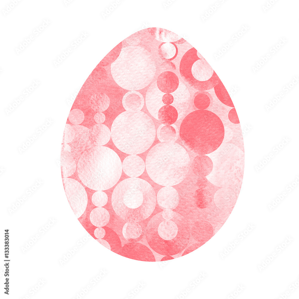 Modern Happy Easter template for greeting card or invitation design with bright egg and watercolor splash Modern Happy Easter template for greeting card or invitation design with bright egg and watercolor splash